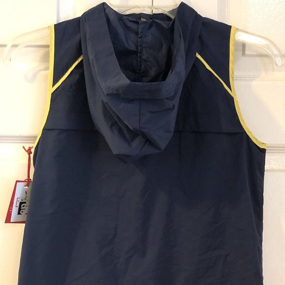 NWT~Hunter for Target~Blue Hooded Windbreaker Vest~ Zip Front~Girls Sz M (7-8) - Picture 4 of 5